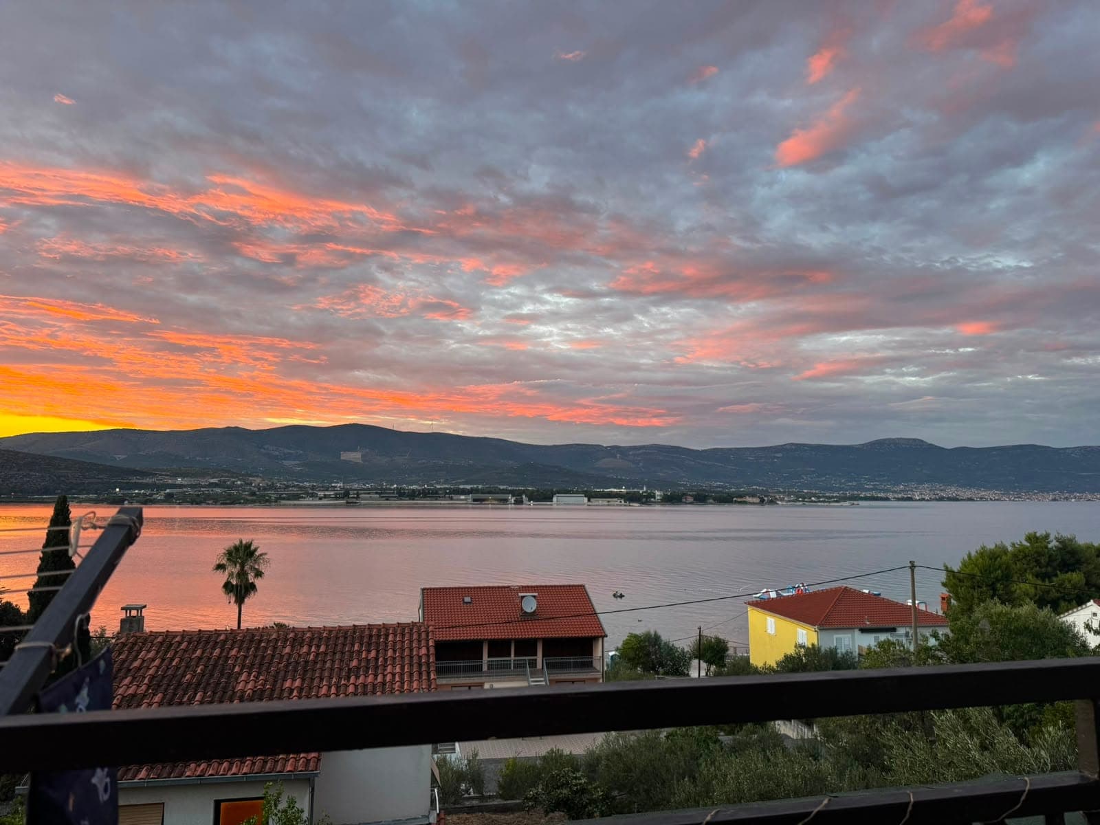 Evening glow from the balcony